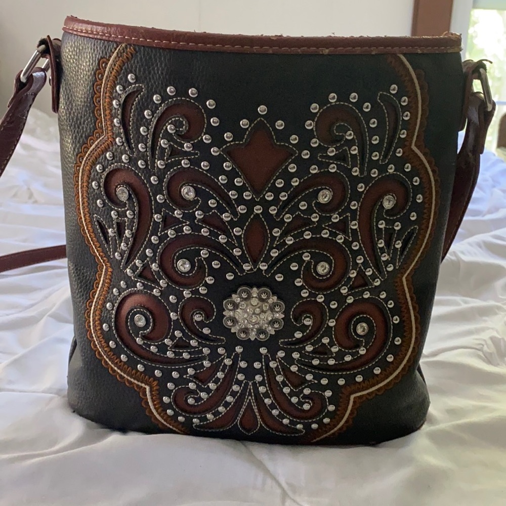 Western style Bling carry concealed cross body